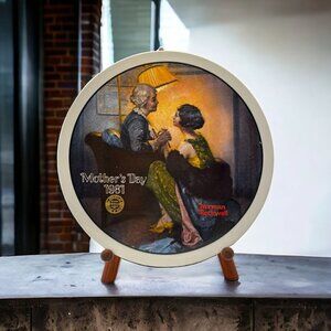 1981 Mother's Day Norman Rockwell Collector Plates
